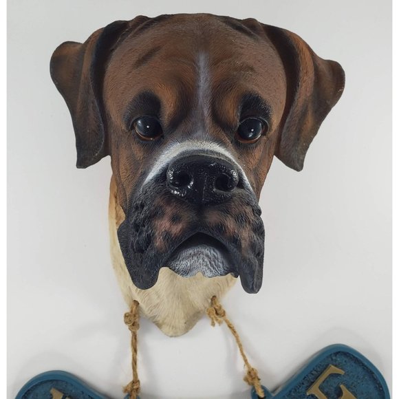 Boxer Dog Bust Welcome Wall Hanging Sign Home Decor - Picture 3 of 6